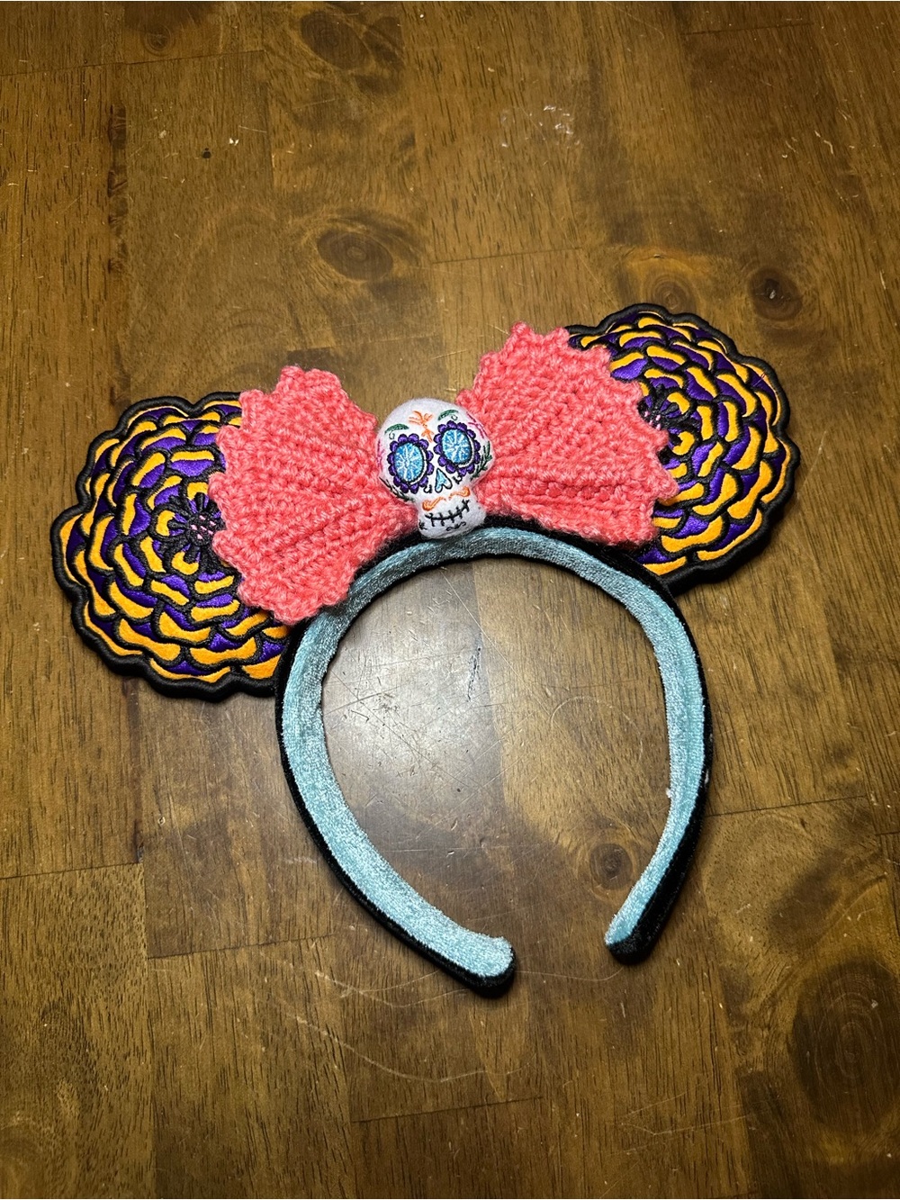 Disney Parks Coco Day of the Dead Sugar Skull Mickey Ears Headband